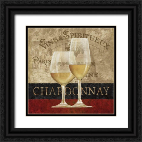 Chardonnay Black Ornate Wood Framed Art Print with Double Matting by Knutsen, Conrad