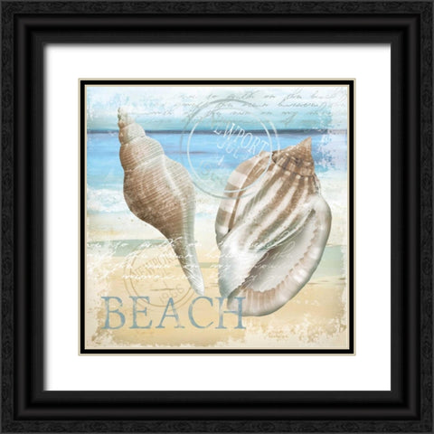 The Beach Black Ornate Wood Framed Art Print with Double Matting by Knutsen, Conrad