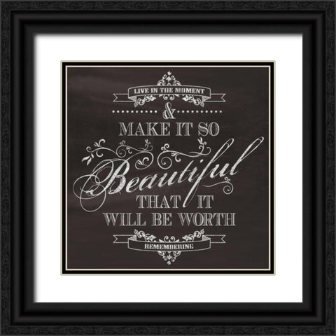Beautiful Black Ornate Wood Framed Art Print with Double Matting by Havoc Gifts