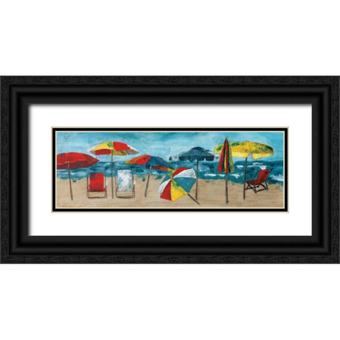 At the Beach Black Ornate Wood Framed Art Print with Double Matting by Craven, Katrina
