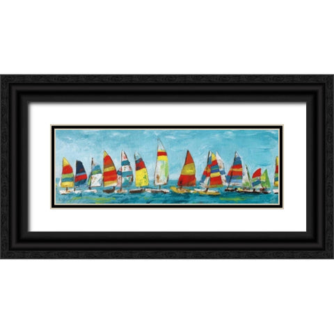 Sailing Away Black Ornate Wood Framed Art Print with Double Matting by Craven, Katrina