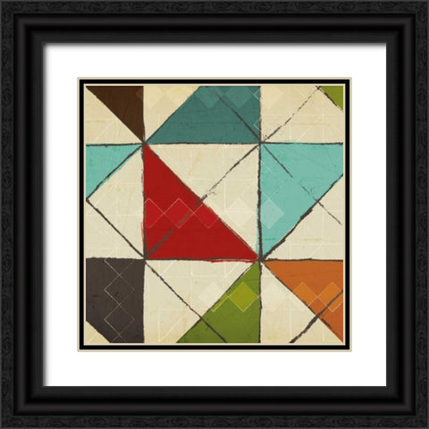 Kaleidoscope II Black Ornate Wood Framed Art Print with Double Matting by Craven, Katrina