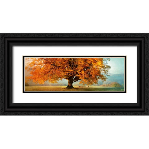 Autumn Emotion Black Ornate Wood Framed Art Print with Double Matting by Weisz, Irene