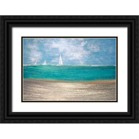 Catching the Wind Black Ornate Wood Framed Art Print with Double Matting by Jill, Susan