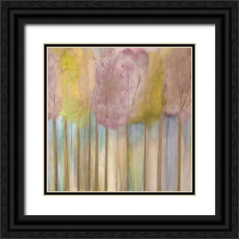 Soft Orchid Morning Black Ornate Wood Framed Art Print with Double Matting by Jill, Susan