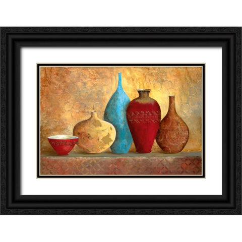 Villa Romantica Black Ornate Wood Framed Art Print with Double Matting by Tava Studios