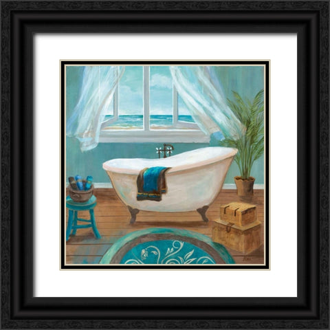 Soft Breeze II Black Ornate Wood Framed Art Print with Double Matting by Nan