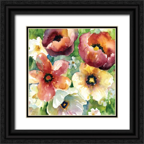 Fiesta Primavera II Black Ornate Wood Framed Art Print with Double Matting by Robinson, Carol