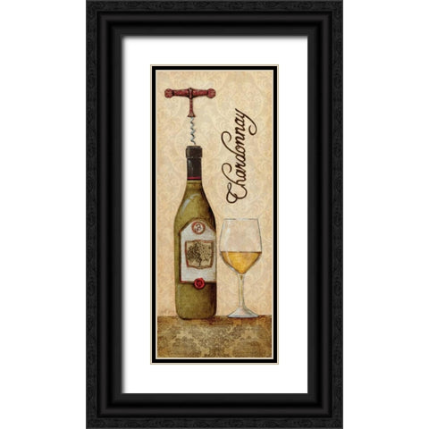 Chardonnay Black Ornate Wood Framed Art Print with Double Matting by Tava Studios