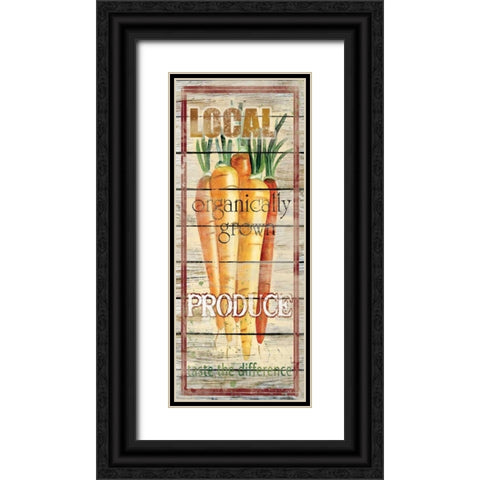 Carrots Black Ornate Wood Framed Art Print with Double Matting by Robinson, Carol