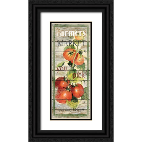 Tomatoes Black Ornate Wood Framed Art Print with Double Matting by Robinson, Carol
