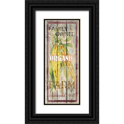 Corn Black Ornate Wood Framed Art Print with Double Matting by Robinson, Carol