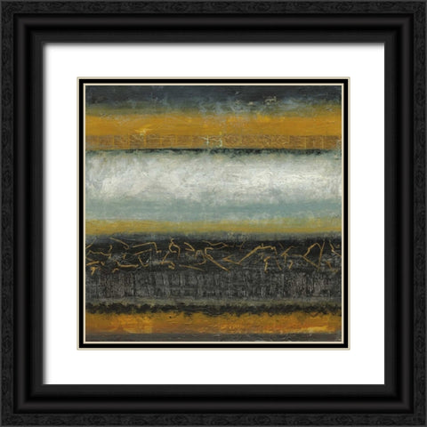 Gold Matter Black Ornate Wood Framed Art Print with Double Matting by Tava Studios