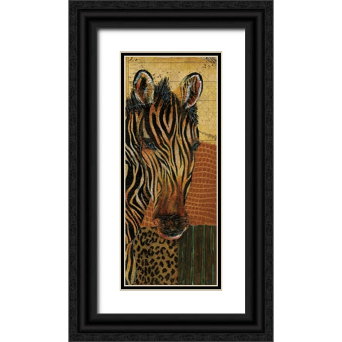 Out of Africa I Black Ornate Wood Framed Art Print with Double Matting by Tava Studios