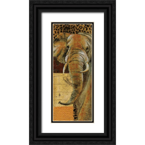 Out of Africa II Black Ornate Wood Framed Art Print with Double Matting by Tava Studios