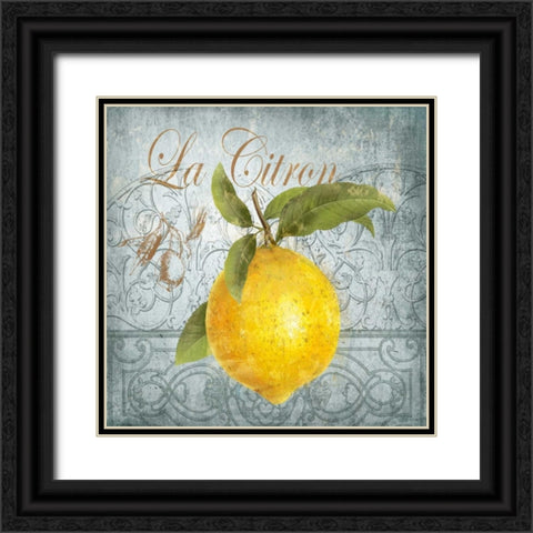 La Citron Black Ornate Wood Framed Art Print with Double Matting by Knutsen, Conrad