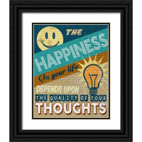 Your Thoughts Black Ornate Wood Framed Art Print with Double Matting by Knutsen, Conrad