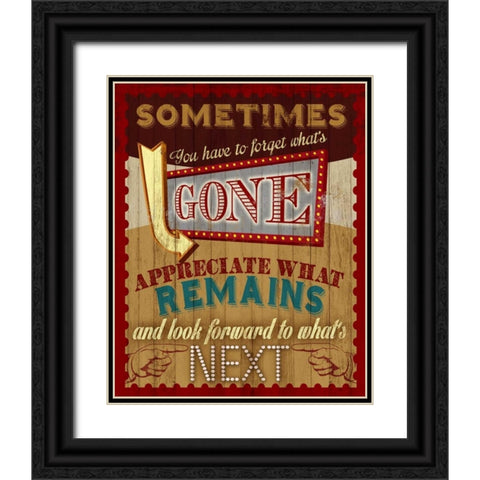 Whats Next Black Ornate Wood Framed Art Print with Double Matting by Knutsen, Conrad