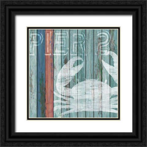 Pier 2 Black Ornate Wood Framed Art Print with Double Matting by Knutsen, Conrad