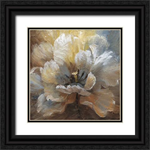 Blooming III Black Ornate Wood Framed Art Print with Double Matting by Nan
