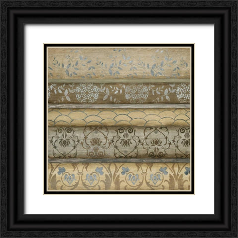 Decorato Black Ornate Wood Framed Art Print with Double Matting by Tava Studios