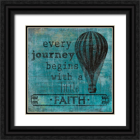 Vintage Inspiration III Black Ornate Wood Framed Art Print with Double Matting by Robinson, Carol