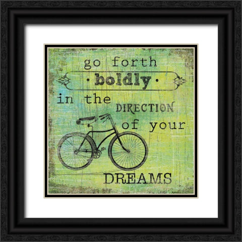 Vintage Inspiration IV Black Ornate Wood Framed Art Print with Double Matting by Robinson, Carol