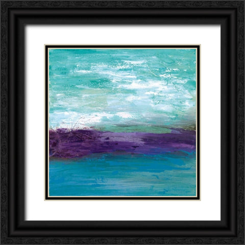 The Wave Black Ornate Wood Framed Art Print with Double Matting by Tava Studios