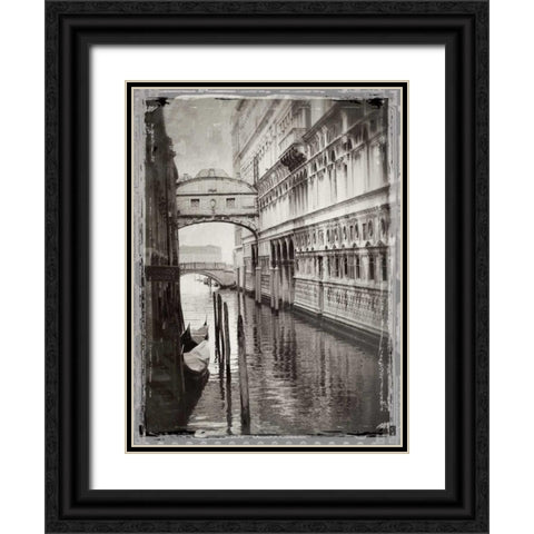 Venice Romance I Black Ornate Wood Framed Art Print with Double Matting by Jackson, Susan