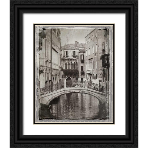 Venice Romance II Black Ornate Wood Framed Art Print with Double Matting by Jackson, Susan