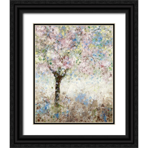 Cherry Blossoms I Black Ornate Wood Framed Art Print with Double Matting by Craven, Katrina
