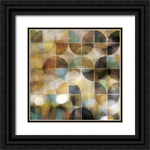 Bokeh Pattern II Black Ornate Wood Framed Art Print with Double Matting by Craven, Katrina