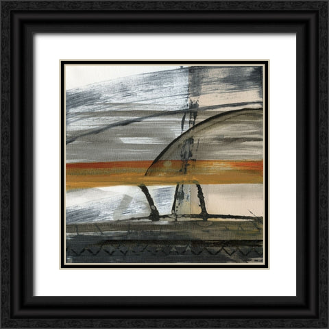 Brown Settlement I Black Ornate Wood Framed Art Print with Double Matting by Jill, Susan