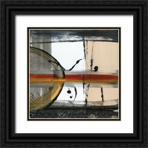 Brown Settlement II Black Ornate Wood Framed Art Print with Double Matting by Jill, Susan