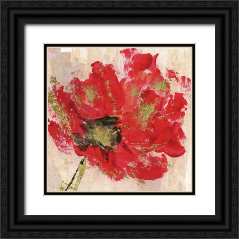 Red Infusion I Black Ornate Wood Framed Art Print with Double Matting by Craven, Katrina