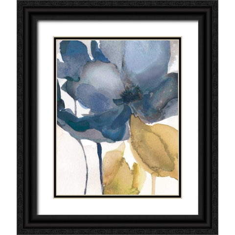 Blue Note II Black Ornate Wood Framed Art Print with Double Matting by Robinson, Carol