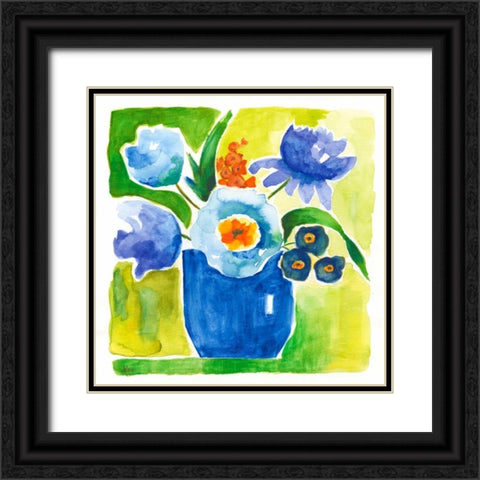 Sunny Day Bouquet IV Black Ornate Wood Framed Art Print with Double Matting by Nan