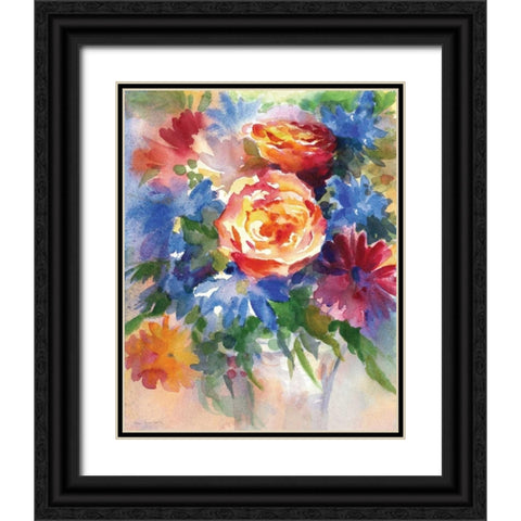 Endless Summer Black Ornate Wood Framed Art Print with Double Matting by Troise Heidel, Theresa