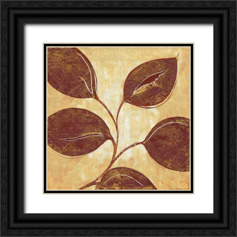 Marsala Moment II Black Ornate Wood Framed Art Print with Double Matting by Tava Studios