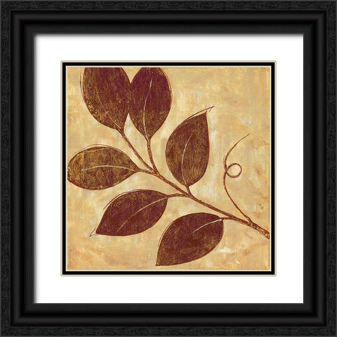 Marsala Moment III Black Ornate Wood Framed Art Print with Double Matting by Tava Studios