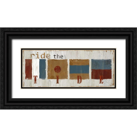 Nautical Tide Black Ornate Wood Framed Art Print with Double Matting by Robinson, Carol