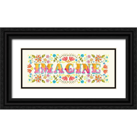 Imagine Black Ornate Wood Framed Art Print with Double Matting by Robinson, Carol