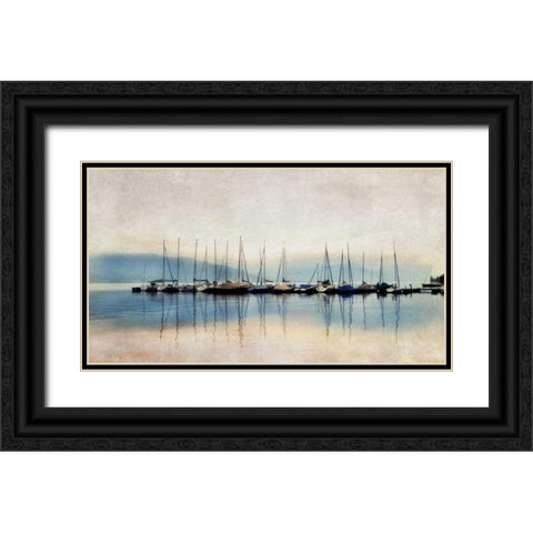Serene Black Ornate Wood Framed Art Print with Double Matting by Weisz, Irene