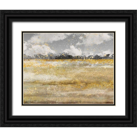 Meadow Shimmer I Black Ornate Wood Framed Art Print with Double Matting by Nan