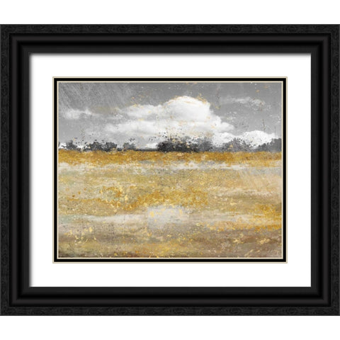 Meadow Shimmer II Black Ornate Wood Framed Art Print with Double Matting by Nan