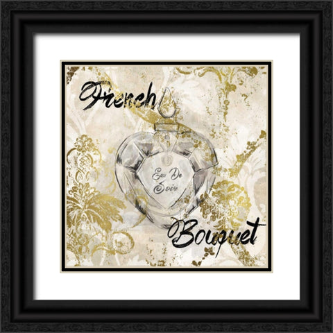 Fench Bouquet Black Ornate Wood Framed Art Print with Double Matting by Robinson, Carol