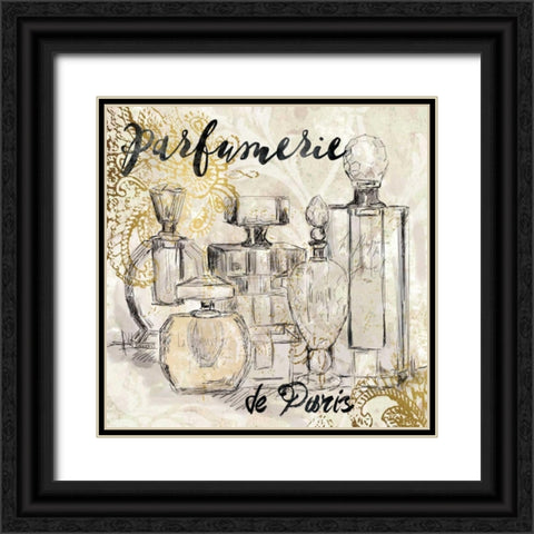 Parfumerie de Black Ornate Wood Framed Art Print with Double Matting by Robinson, Carol