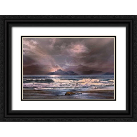 Escape Black Ornate Wood Framed Art Print with Double Matting by Calascibetta, Mike