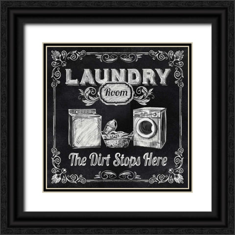 The Dirt Stops Here Black Ornate Wood Framed Art Print with Double Matting by Knutsen, Conrad