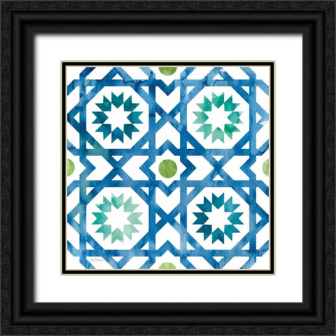 Zinga 6 Black Ornate Wood Framed Art Print with Double Matting by Robinson, Carol